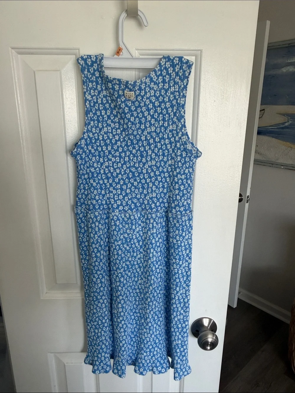 Billabong Blue Floral Sleeveless Sundress